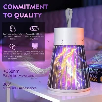 Bye-Bye Mosquitoes! Eco-Friendly LED Mosquito Killer Lamp – Silent, Safe & USB Rechargeable